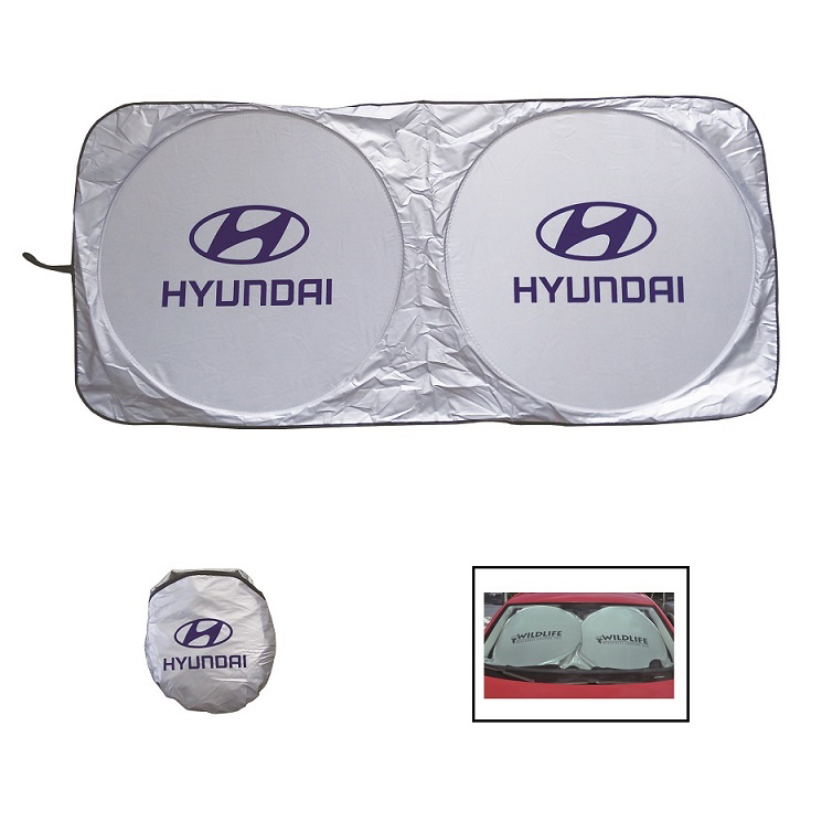Foldable Silver Color Coating Cloth Sunshade